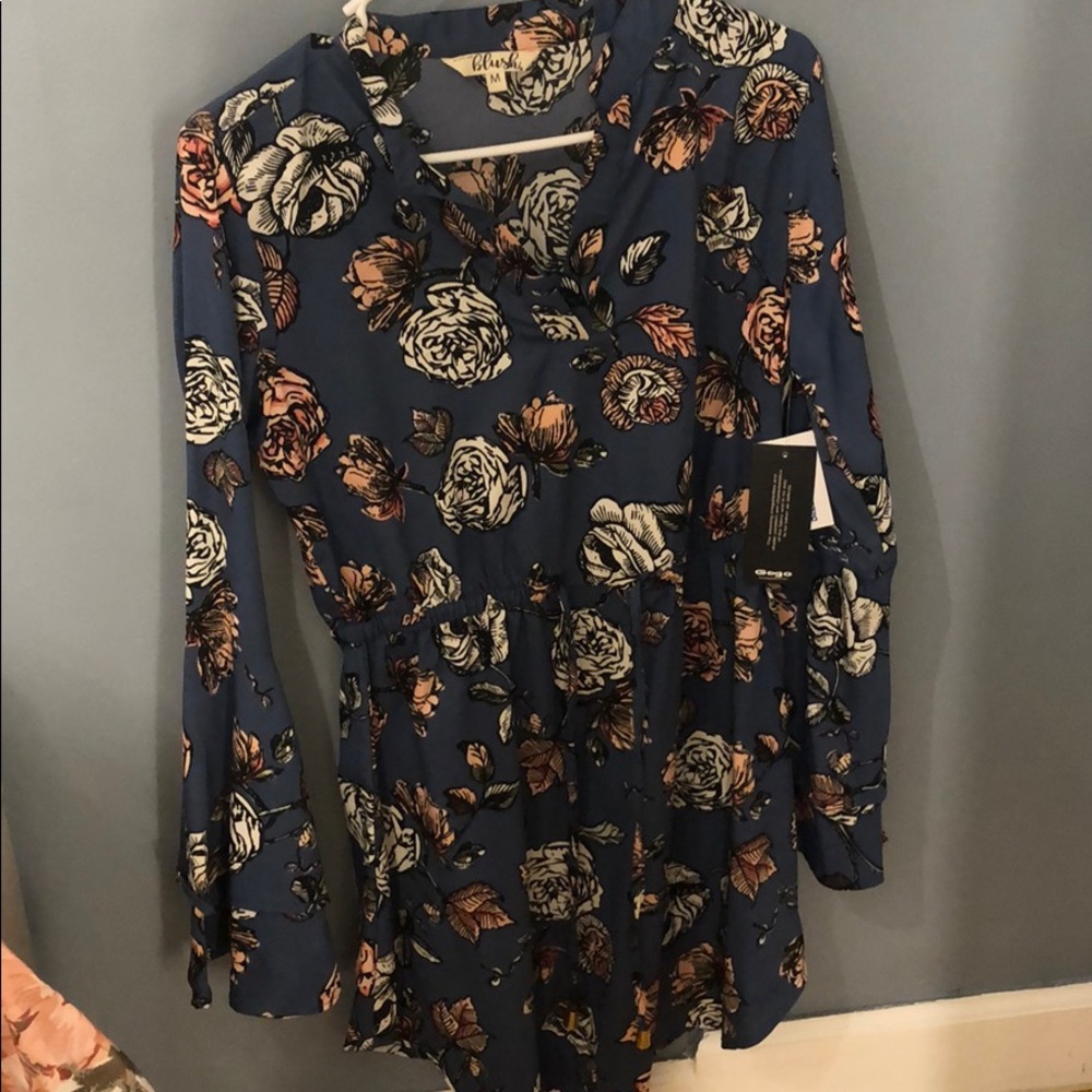 Blue Floral Dress